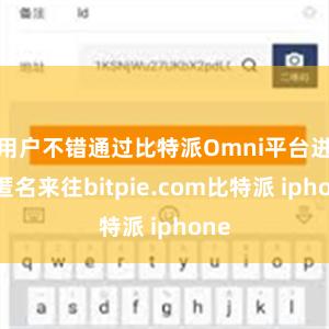 用户不错通过比特派Omni平台进行匿名来往bitpie.com比特派 iphone